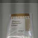 EurCross 9G Clear Shower Curtain Liner 72 x 78 inches Long with 5 Magnet Weights, Heavy Duty Weighted Premium PEVA Plastic Shower Curtain Liner with 12 Hooks for Bathroom