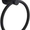 BGL 304 Stainless Steel Towel Ring Hanging Round Simple Black Towel Circular Holder