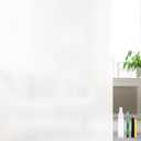 Window Privacy Film, Frosted Glass Static Cling Non-Adhesive Window Cover For Bathroom UV Sunlight Blocking Heat Control For Home Decorative Frosting Pure Matte White Size 23.6 x 157.4 Inches