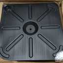 43lb Patio Umbrella Base Stand, Outdoor Square Concrete Stand Heavy Duty Market Umbrella Pole Holder, Black