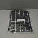 Rectangle Vinyl Table Cloth 24x48, Waterproof Elastic Fitted Tablecloth with Flannel Backing, Plastic Table Cover for Picnic, Camping, Outdoor, Black