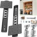 14" Hidden Cabinet Door Slide,48lb Capacity Pro Kit with Forstner Bit & Soft-Close, for Hidden Cabinet Doors, Pocket Door Hardware for Kitchen, Pantry, Closet