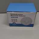 Smoke Detector Carbon Monoxide Detector Combo 10 Year Battery， 2 in 1 Smoke Detector, LED Warning Light Indicators, White, 4 Pack