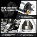 New Starter for Mercedes Benz C230 2003-2005, C250 2012-2015, SLK250 2012-2014 Replaces # 410-24201 0-001-107-406 0-986-020-350 113513 17920 17366