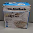 Hamilton Beach 6-Speed Electric Hand Mixer with Whisk, Traditional Beaters, Snap-On Storage Case, 250 Watts, White