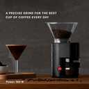Bodum Bistro Electric Conical Burr Coffee Grinder, Preset Timer, 12 Grind Settings, Black