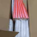 IDS Online Modern Faux Leather High Back Padded Seat Dining Chair with Metal Legs for Kitchen, Home Furniture, Living Room, Meeting Room, Restaurant - White (Set of 6)