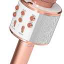5 CORE Bluetooth Wireless Karaoke Microphone All-in-One Premium Handheld Karaoke Mic Speaker Recorder Player w/ Adjustable Remix FM Radio Great Gifts for Girls Boys Adults All Age WM SPK Copper