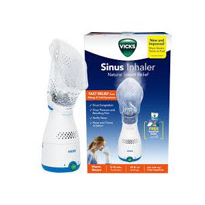 Vicks Sinus Inhaler, New & Improved NonMedicated Steam Inhaler for Sinus Relief, Allergies, Congestion & Colds, Vocal Steamer, Soothes Nasal & Throat Passages, Works with VapoPads (1 Included)