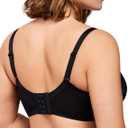 HSIA Minimizer Bras for Women Enchante Full Coverage Underwire Bras Plus Size Lifting Floral Lace Bra for Heavy Breast (Black)