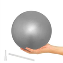 9 Inch Exercise Pilates Ball Mini Exercise Barre Ball for Yoga,Stability Exercise Training Gym Anti Burst and Slip Resistant Balls Physical Therapy Improves Balance, Core Strength (Silver)