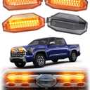 LED Front Grill Lights for Toyota Tundra 2026 2025 2022-2023 3rd Gen Accessories Tundra Grille Light Bar 4Pcs Racing Raptor Light Kit (Amber,Only fit Platinum,1794 Edition)
