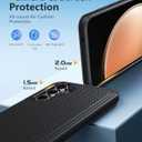 FNTCASE for Samsung Galaxy S23-FE Case: Dual Layer Protective Heavy Duty Cell Phone Cover Rugged Full Body Drop Protection Military Grade Shockproof Phone Case (Black Matte)