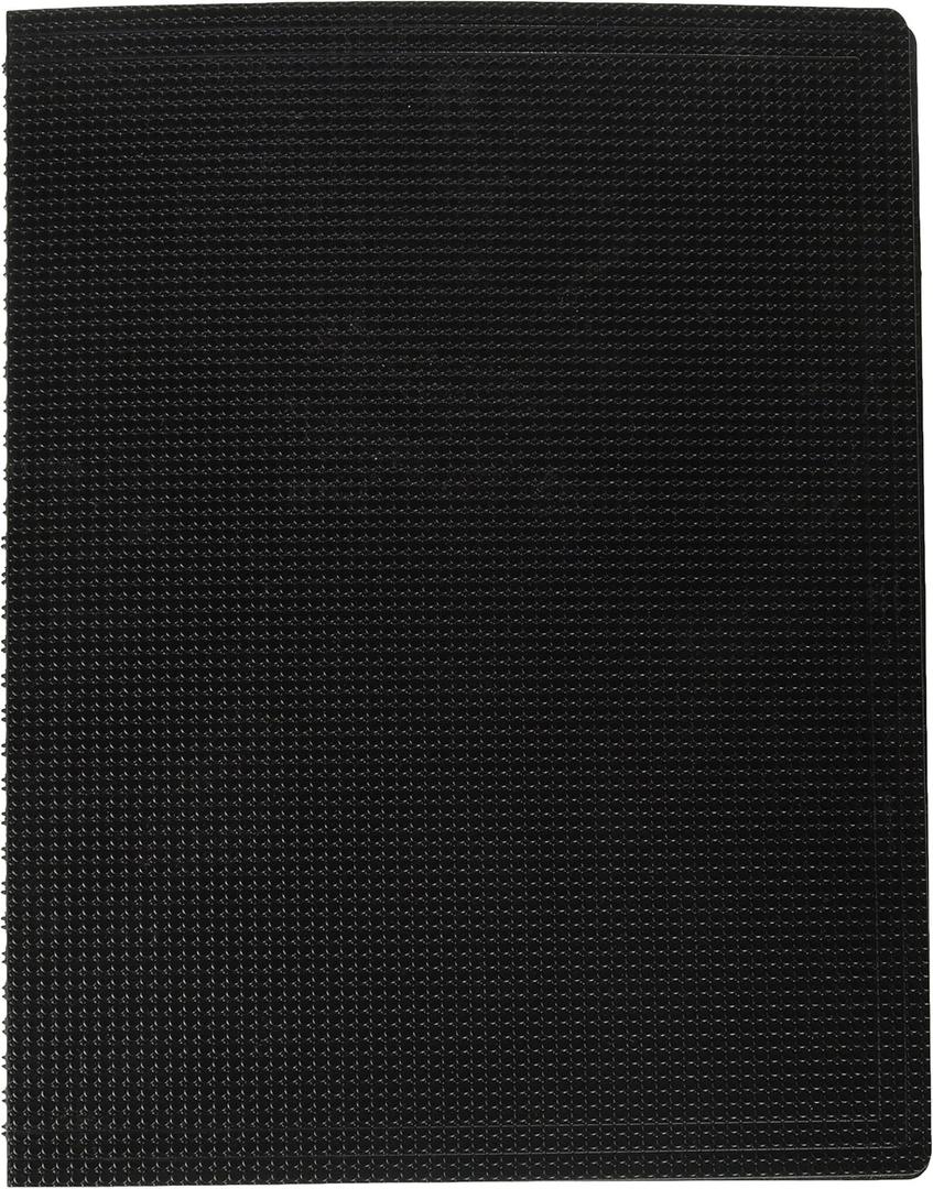 Blueline Duraflex Poly Notebook, Black, 11 x 8.5 inches, 160 Pages (B41.81)