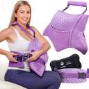 Zomaple Recovery Hysterectomy Pillow with Gel Pack & Lumbar Support  Post Abdominal Surgery Must Haves  Ideal for C-Section, Laparoscopic & Hernia Healing Comfort (Lavender Lounger Back Set)