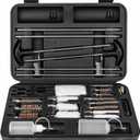Universal Gun Cleaning Kit for Pistol, Shotgun, Rifle, Handgun, Airgun, Revolver, Cleaning Kit with Brushes, Jags, Slotted Tips, Portable Case