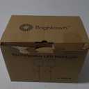 Brightown Battery Operated Wall Sconces Set of 2, Cordless Wall Lights with Rechargeable Bulbs and Remote, 12 Lighting Colors and Dimmable, Battery Powered Wall Lights for Bedroom Living Room, Gold