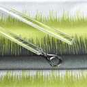 4 Pack Curtain Pull Rod with Metal Snap Invisible Clear Curtain Push Wand for Drapery and Grommet Curtains 1/2 Inch Wide (Acrylic, 40 Inch)