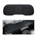 Sylvil Car Back Seat Cover, Breathable PU Leather Rear Seat Cushion Protector with Storage Bag, Rear Bench Cover Pad Fits for 95% Vehicle, Universal Interior Car Accessories (Black, Rear)