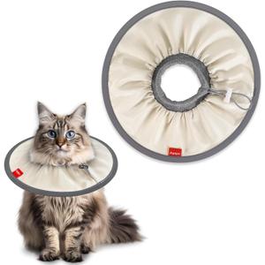 Agape Comfortable Cat Cone - Lightweight Soft Recovery Collar for Cats After Surgery - Protective E-Collar for Medium Cats - Stops Licking & Scratching for Wound Care
