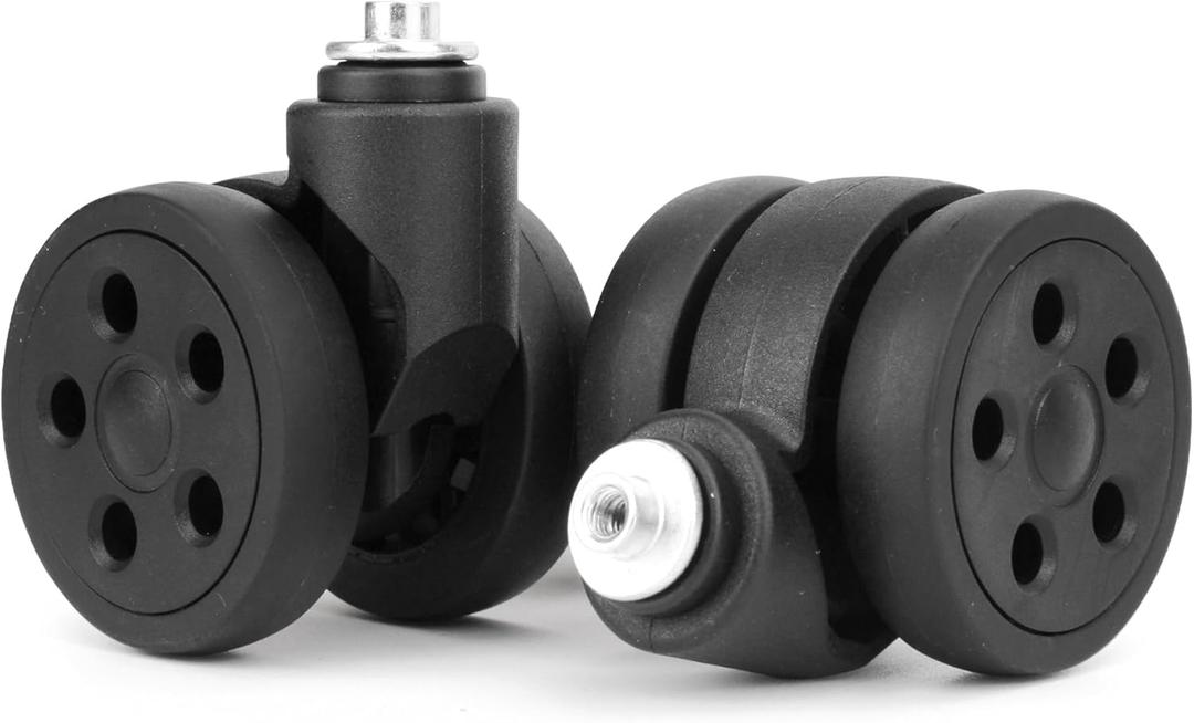 Luggage Replacement Wheels, 2 Pcs Suitcase Double-Row Wheels for DIY Repair Spare Suitcase Casters Replacement Luggage Parts, V-LN5