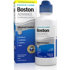 Boston Advance Conditioning Solution, Conditions & Wets Rigid Gas Permeable (RGP) Lens for Comfortable Wear, 3.5 Fl Oz (Pack of 2)