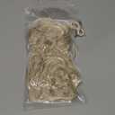 CJL HAIR 2PCS Messy Bun Hair Pieces Wavy Curly Synthetic Updo Chignon Fake Scrunchies Ponytail Extension for Women Cream Blonde