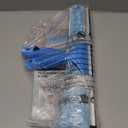 MR.SIGA Professional Window Cleaning Combo - Squeegee & Microfiber Window Scrubber, 14" (Blue)