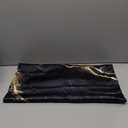 Gold Black Marble Satin Pillow Case King Size,Soft Pillowcases for Hair and Skin Similar to Silk,Pillowcases with Hidden Zipper Bedding Accessories,20X36 Inches,1 Pack