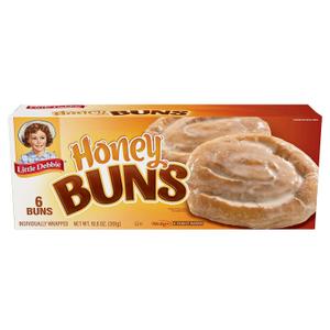 Little Debbie Honey Buns, 6 Individually Wrapped Pastries, 10.6 OZ Box (EXP 09/08/26)
