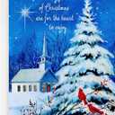Dayspring Religious Christmas Cards (16 Cards and Envelopes) Winter Church