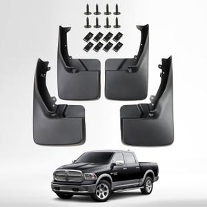 Mud Guard Mud Flaps Guards Splash All Weather Guard Mud for 2009-2018 Doge Ram 15002019 Ram 1500 Classic,2010-2018 Ram 2500/3500, Mudguards Mudflaps Guards Front & Rear Set of 4