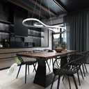 Likflyer 29.53in Color Changing Modern LED Pendant Light