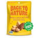 2 Pack Back to Nature Sweet & Salty Nut Mix, Honey Roasted Peanuts, Salted Cashews & Almonds, Dry Roasted, Non-GMO, On-the-Go Pouch Snack, 9oz Pouch, Best By: 11/02/2025