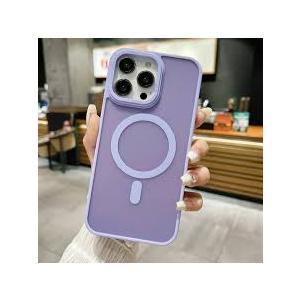 MATEPROX Magnetic Compatible with iPhone 16 Pro Max Case[2024], Translucent Matte Protective Cover [Compatible with MagSafe] with Screen Protector for iPhone 16 Promax 6.9"-Purple