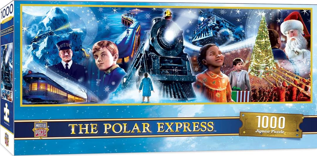 MasterPieces 1000 Piece Christmas Jigsaw Puzzle - Polar Express Panoramic - 13"x39"