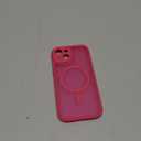 CANSHN Magnetic for iPhone 15 Case, Upgraded [Full Camera Protection] [Compatible with Magsafe] [Translucent Matte] Shockproof Protective Phone Case for iPhone 15 6.1" - Hot Pink