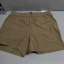 ODODOS Men's Athletic Shorts with Pockets 5" Quick Dry Lightweight Workout Gym Running Shorts, Tan, Medium