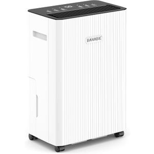 2500 Sq.Ft Dehumidifier for Basement, 32 Pint Dehumidifiers for Home with Drain Hose, Ultra Quiet 32dB, Smart Humidity Control, 24H Timer, Energy Efficient, Portable for Bedroom, Bathroom, RV