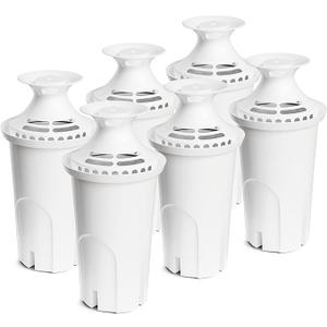 Water Filter Replacement Compatible with Brita Water Pitchers and Dispensers, by DESENRUIS for Classic 35557, OB03, Mavea 107007, Reduce Chlorine and Bad Taste, BPA free, Pack of 6