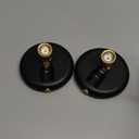 Rechargeable Battery LED Spotlight Indoor: Wireless Mini Art Accent Spot Lights with Timer Remote - Small Dimmable Uplight for Plants Display Painting Dartboard Artwork Portrait Closet (2 pack, Black)