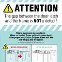 Regalo Safety 29-49" Easy Step Extra Wide Baby Gate for Doorways & Bottom of Stairs, Pressure Mounted Safety Gate with Door for Babies, Toddlers & Pets, White
