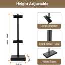 Adjustable Tabletop Easel Stand, Picture Easels for Display Up to 29" H, Metal Picture Frame Holder Stand Table for Art, Photo (black)