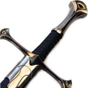 Ace Martial Arts Supply 36" Medieval Knight Arming Sword with Scabbard Unsharpened Stainless Steel for Cosplay & Display