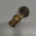 Hand Crafted Pure Badger Shaving Brush for Wet Shave, Soft Bristle, Art Annual Ring Wood Handle, Best Gift for Bearded Man