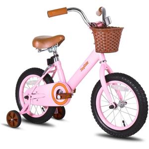 JOYSTAR Vintage Kids Bike with Training Wheels & Basket, 12 14 16 Inch Girls Bike for 2-7 Years Old, Toddler Bikes, Multiple Colors