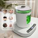 Beyn Hydrogen Water Pitcher, Selenium-Containing Hydrogen Water Kettle, Heated and Temperature-Controlled Hydrogen Water Kettle,Electrolysis Jug with SPE/PEM Technology, Balanced PH Levels.