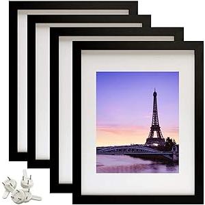 2 Pack 9x12 Picture Frames,Simple Designed Photo Frame,Certificate Document Frame for Horizontal and Vertical Formats,9x12 Poster Photo Frame Wall Gallery Home Office Decor,Black