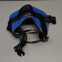 rabbitgoo Dog Harness Medium Sized, Easy On Pet Vest with One Buckle, No Pull Adjustable Service Harness with D-Ring & Handle, Reflective for Safety Walking, Training, Blue, M