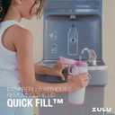 ZULU Powerfill Pro 18oz Kids Stainless Steel Water Bottle with Quick Fill Lid, Triple Wall Vacuum Insulated, Leak Proof Locking Lid, Sip & Chug, Reusable, BPA Free, Dishwasher Safe, Flower Crown